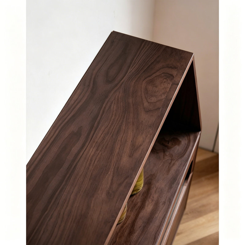 Light Luxury Multifunctional Accent Cabinet, Walnut