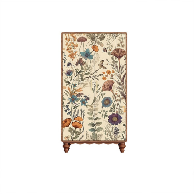 Garde-robe moderne pour chambre double, Noyer / blé