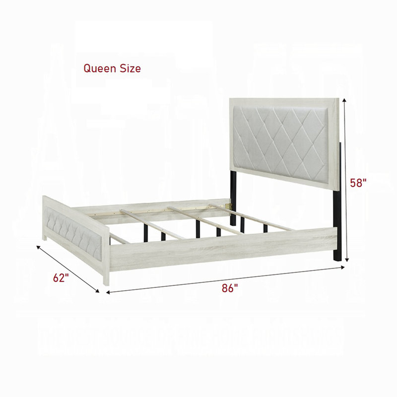 Lit de style contemporain, Queen