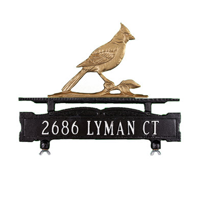Enseigne de boîte aux lettres à 1 ligne