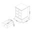 Broadridge 44cm W Bedside Table-29135749