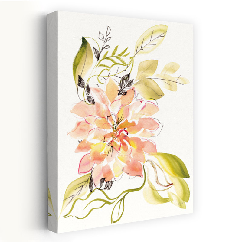 Contemporary Art Contemporary Flower Art by Kristy Rice - Wrapped Canvas Print, 91.44 cm H x 60.96 cm W