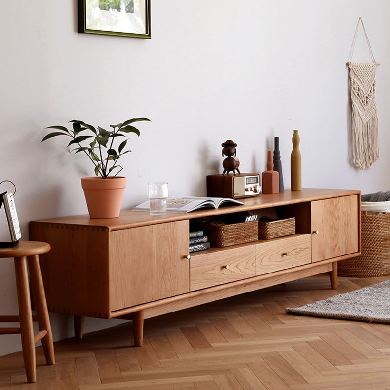 Meuble de rangement moderne et minimaliste pour meuble télé, H 19,69 po x L 78,74 po x l 15,75 po