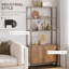 162.5cm H x 76cm W Engineered Wood Book Cabinet Bookcase