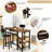 Euphemie 2 - Person Counter Height Bar Table Set with 2 Upholstered Stool Chairs-1409506743