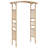 Alessja 118cm W x 40cm D Solid Wood Arbour in Brown