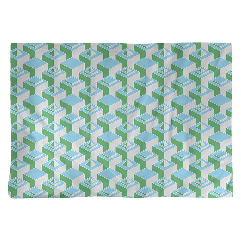 Napperon classique en coton 18 po Skyscraper, Sarcelle / Vert, polyester