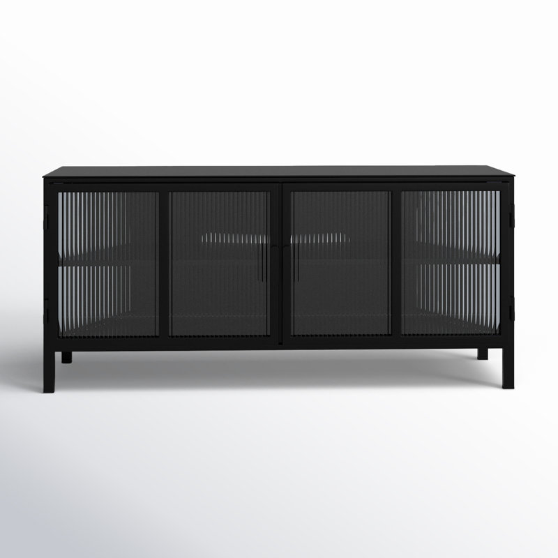 Hoxton Ribbed Glass Tv Stand
