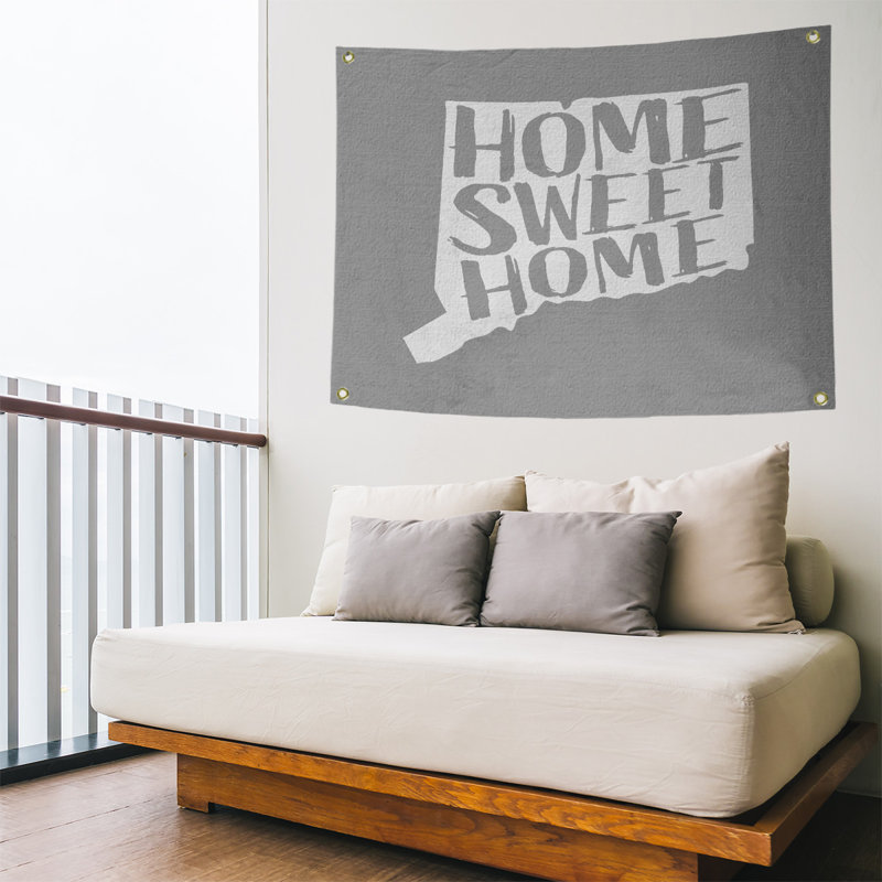 Tapisserie murale connecticut doux pour la maison, H 26 po x l 36 po, Gris