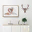 Two Loving Flamingos in Abstract - Picture Frame Graphic Art Print on MDF-55777590-55777594