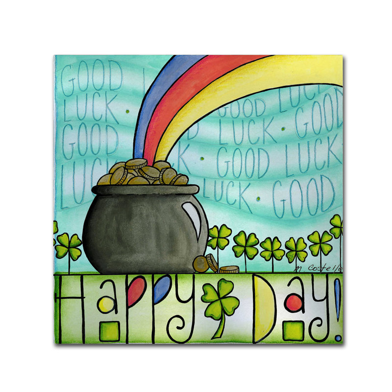 «St Patty» par Maureen Lisa Costello, reproduction sur toile tendue, H 24 po x l 24 po x P 2 po