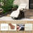Red Barrel Studio® 2 Pcs Patio Wicker Recliner Chair With Adjustable Backrest Footrest Flip Side Table-2089893437