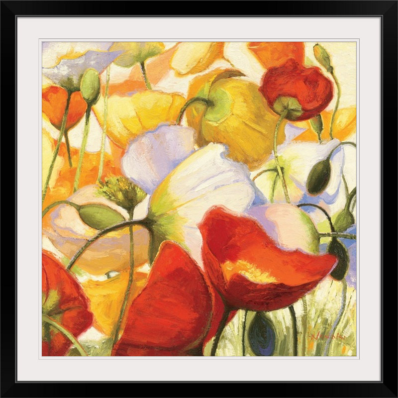 « pop up closes up » par shirley novak, reproduction d’art, H 35 po x l 35 po x P 1,5 po, Toile