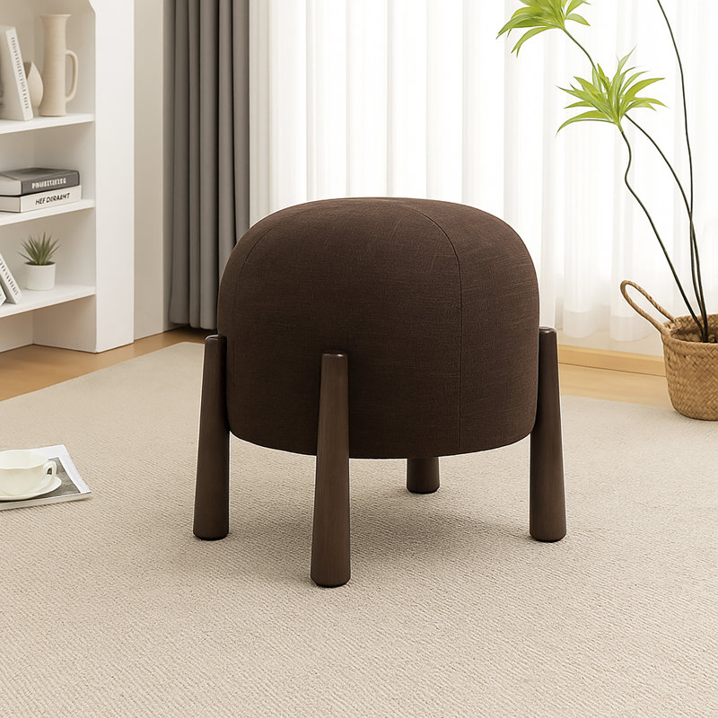 Mayfair Stackable Ottoman - Dark Brown Chenille, Dark Brown Chenille