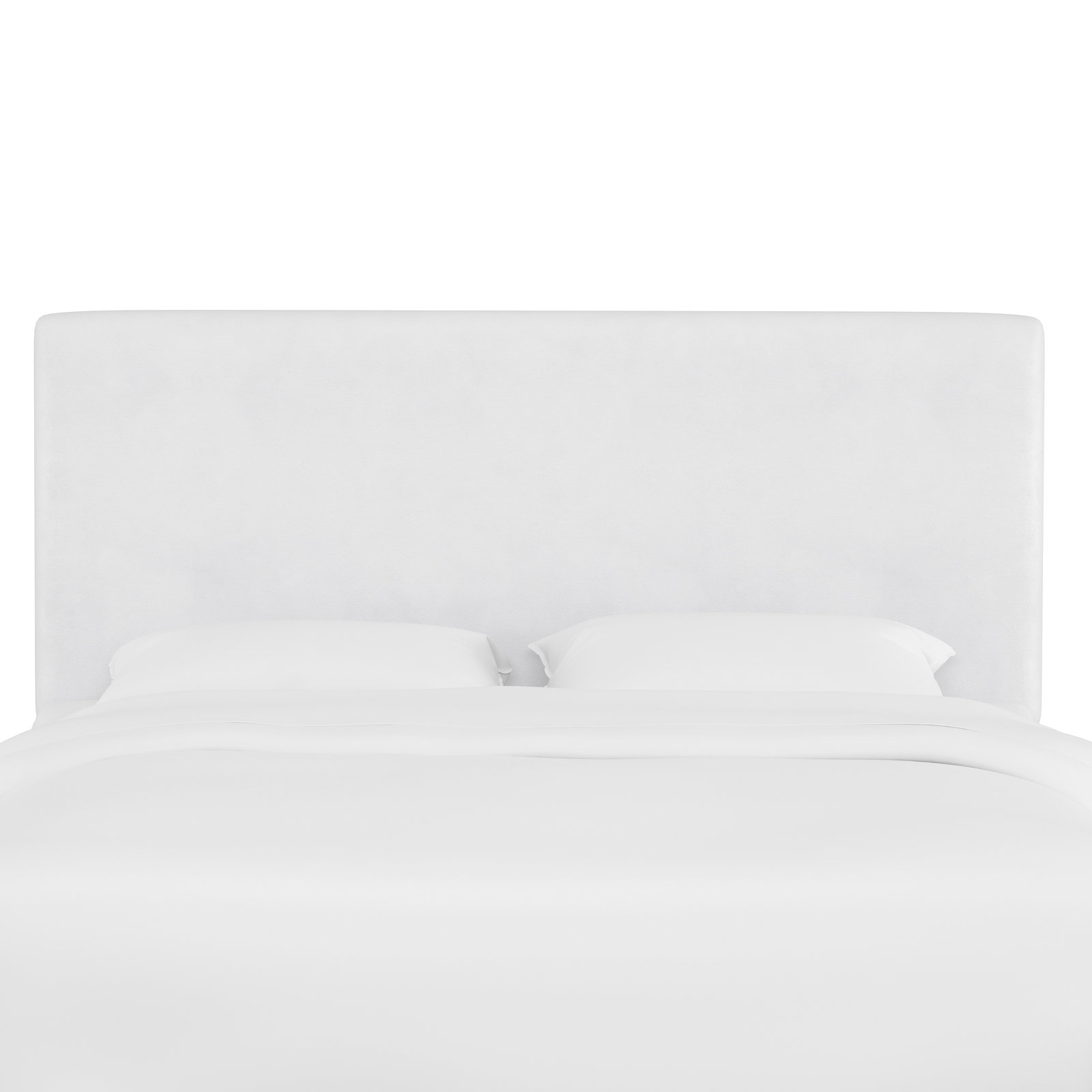 Eisley Upholstered Headboard, California King, Classic White Velvet