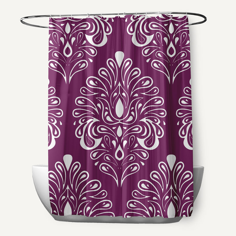 Rideau de douche Kolby, Mauve
