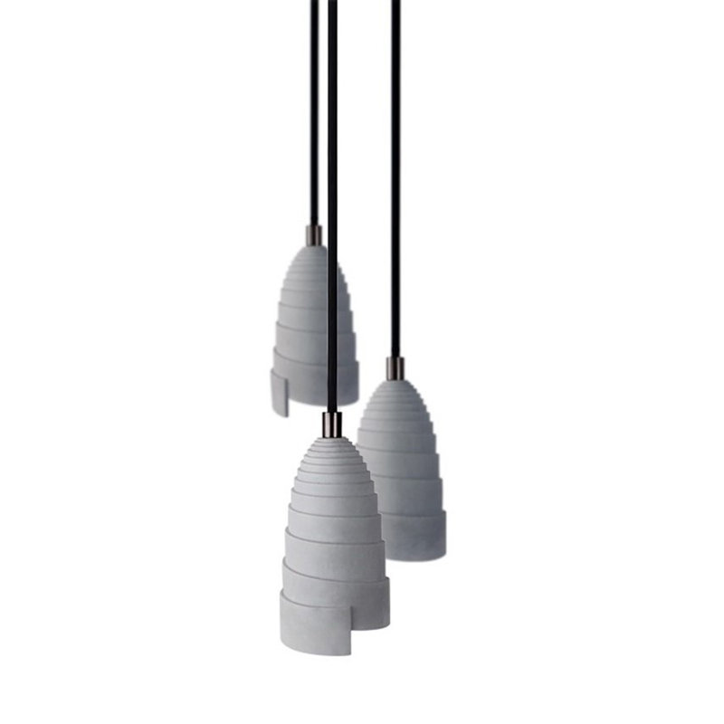 Rolen 3 - Light Cluster Bell Pendant, Black