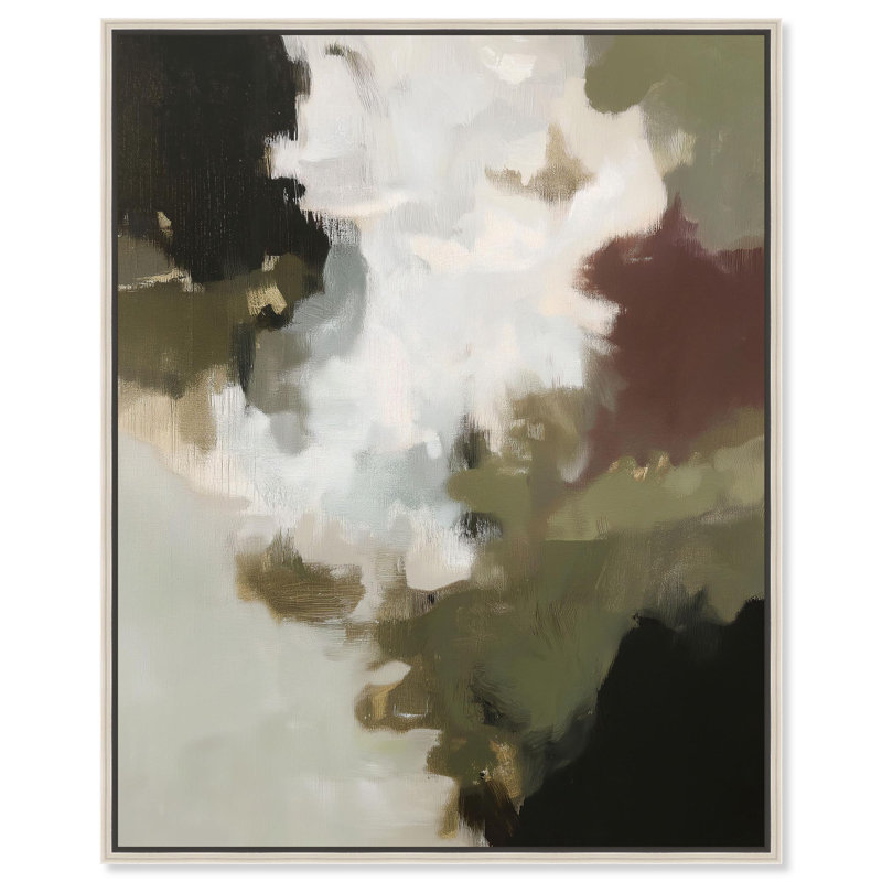 «Earthy Palette III Boho», reproduction d'art sur toile par Art Remedy, H 16 po x l 20 po, Cadre argenté