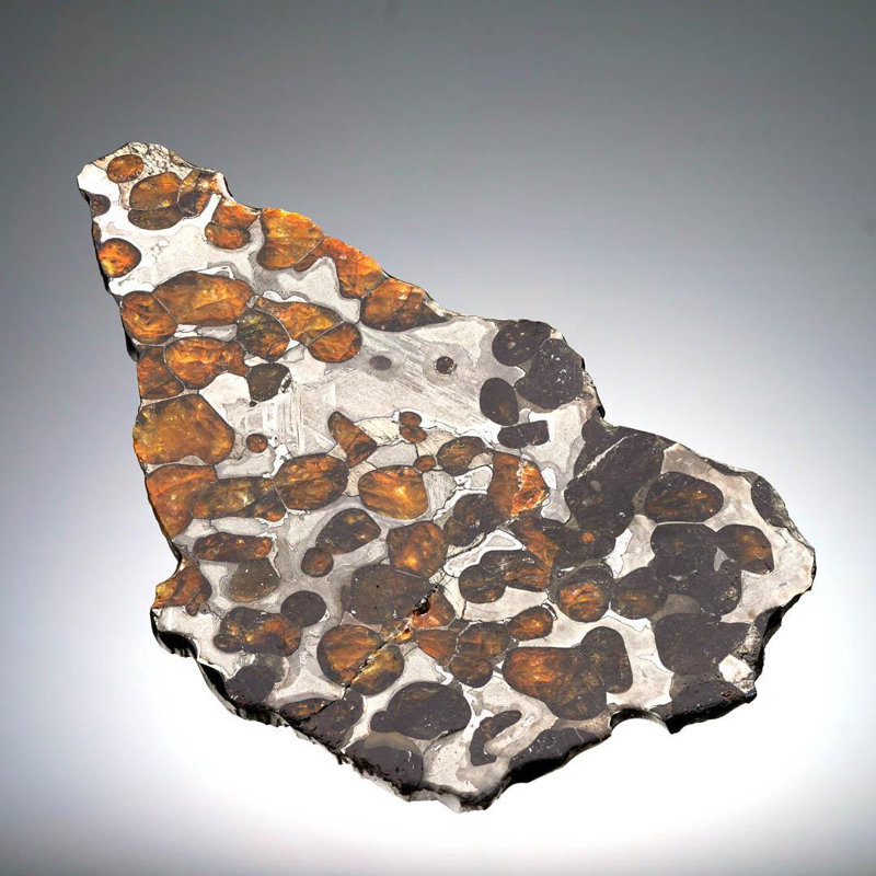 Tranche de météorite Pallasite 55,77 grammes Seymchan