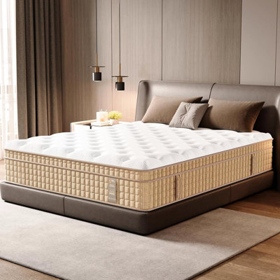 14 - Inch King Mattress, 7 Zone Contouring, Gel Memory Foam With Cooling Effect, Supportive For Spine, Motion Isolation, Us & , Modern Bedroom Mattress Sized Contouring Bed In A Box, Foam, Pocket