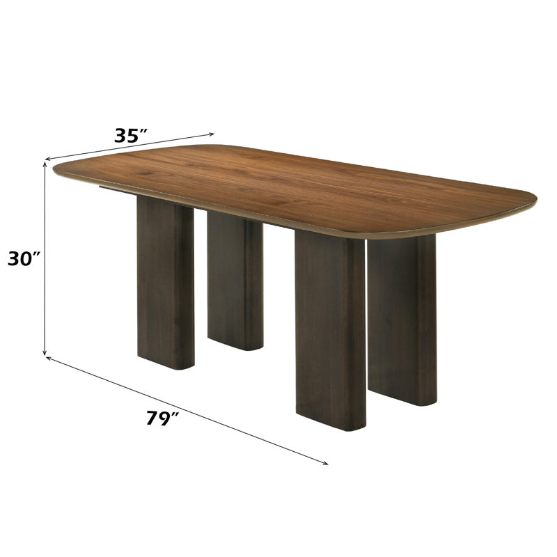 Rectangular Dining Table with Four Leg