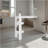 Bar Table 43.1" H, 3 Shelves, White - Kitchen