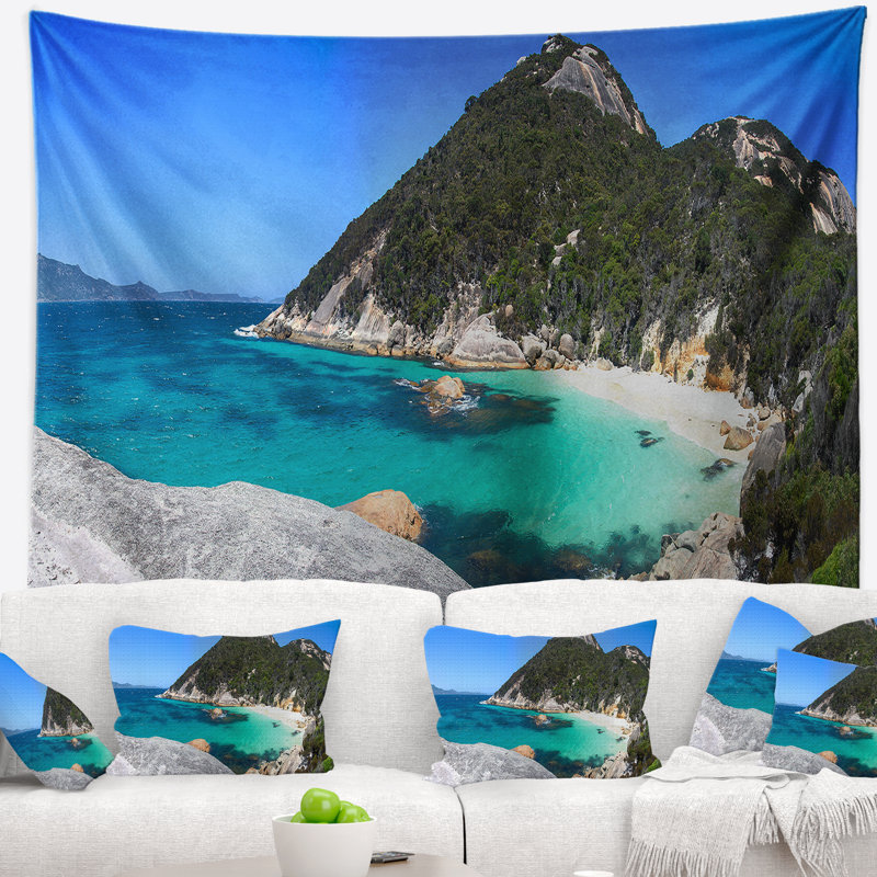 Tapisserie panorama de petite baie cachée landscape, H 68 po x l 80 po