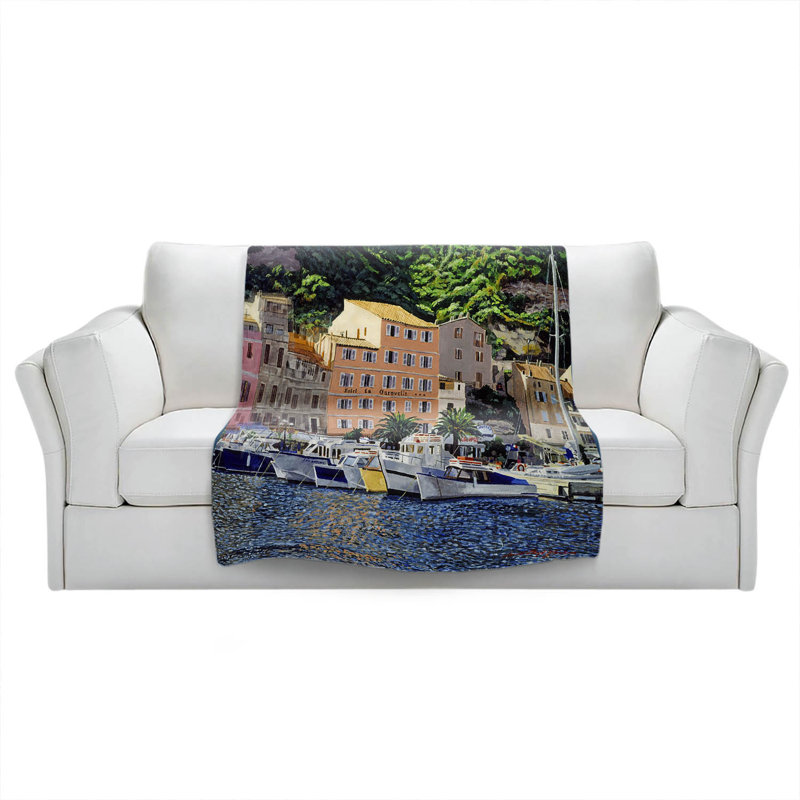 Hand Woven Throw Blanket, 51" x 60"
