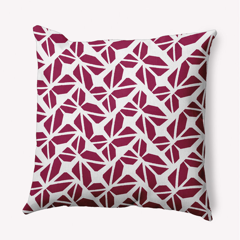 Housse et insert de coussin décoratif en polyester pour intérieur / extérieur E par Design, 20 po x 20 po, Prune