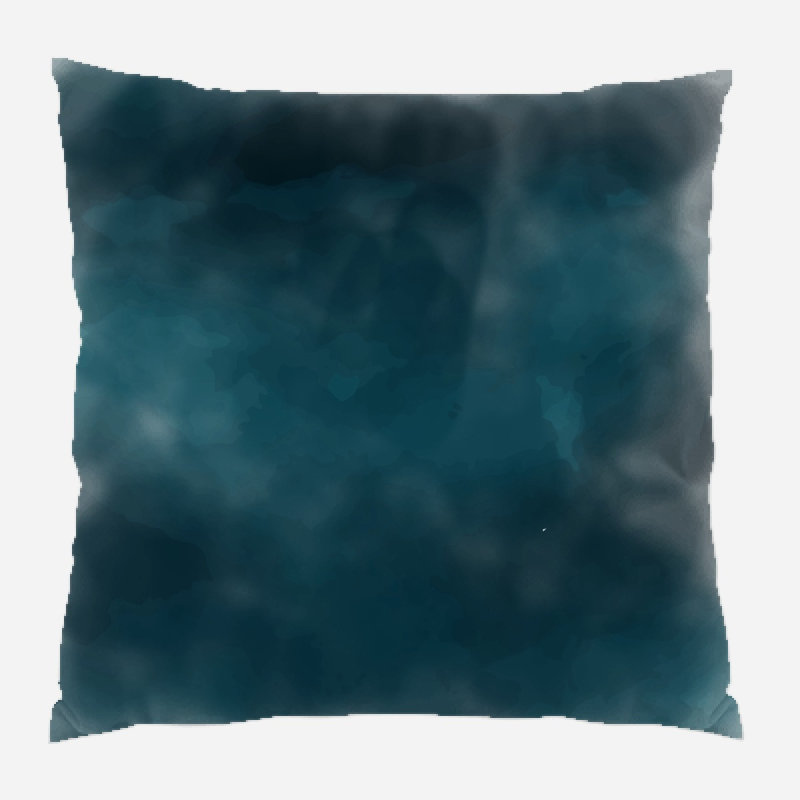 Coussin décoratif aquarelle Tanja, Microsuède, Intérieur