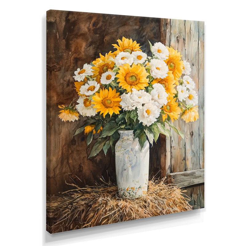 Domitri - impressions murales florales, H 32 po x l 16 po, Toile tendue, Ne s’applique pas