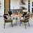 Hufsah Round Outdoor Dining Table , 36.6'' in. W 36.6'' in. D