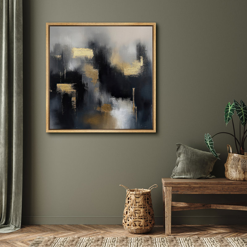 Reproduction d'art encadrée sur toile encadrée pour décoration de salon, Naturel, H 16,8 po x l 16,8 po