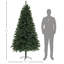Arbre de Noël artificiel, arbre de Noël avec embouts de branches, ouverture automatique, décoration des Fêtes avec base en acier pour bureau à domicile, vert-115294185