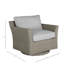 Fauteuil pivotant club tissé - noyer noir-62379960-63361372-70150079