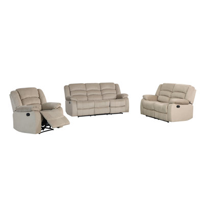 Ensemble de salon inclinable 3 pièces Aum