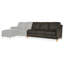 Canapé modulaire Madison (cuir, pieds coniques)-74770631-74770641