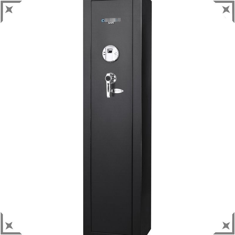 Steel Biometric Holder Case - 5.51 Cubic Ft, Secure And Convenient Ft Tall Safe Lock, Storage Option