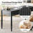 Hoai 60''W Transitional Fluted Simple Assembly Desk with Charging Station and Cable Management-219482682