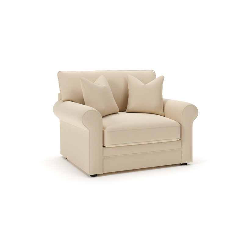 Charlie Chair And A Half, Canvas Flax