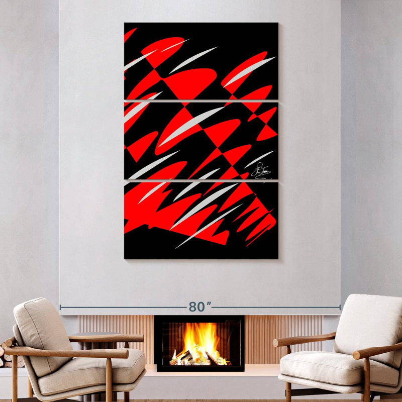 Avery Reflections Red, 74" H x 48" W