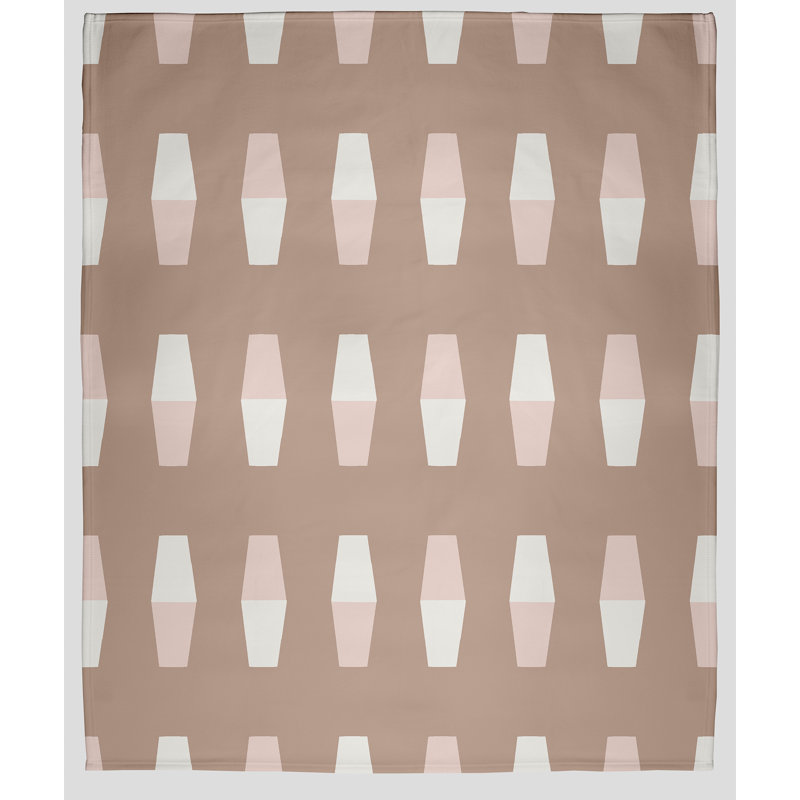 Couverture polaire Nantucket, L 60 po x L 80 po, Mauve