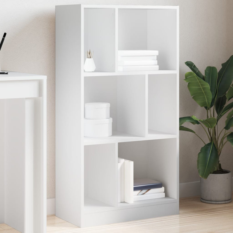 Repton 57cm W Bookcase, (3 Shelves) 107.5cm H x 57cm W x 28.5cm D, White