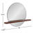 Rose Round Mirror with Shelves