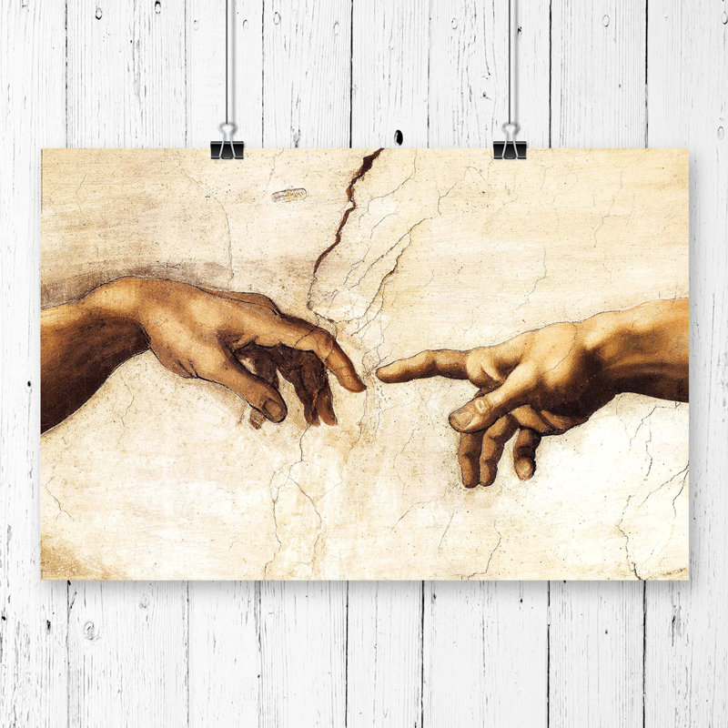 Michelangelo - No Frame Painting, 29.7cm H x 42cm W