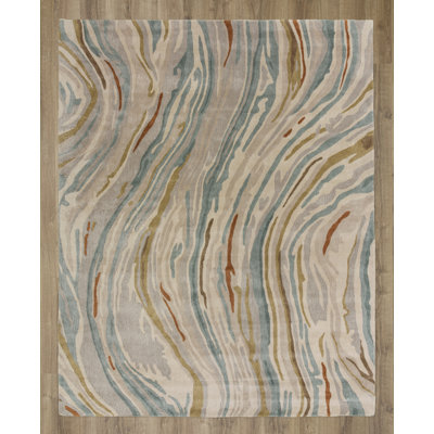 Wool/Tencel Hand Tufted Area Rug