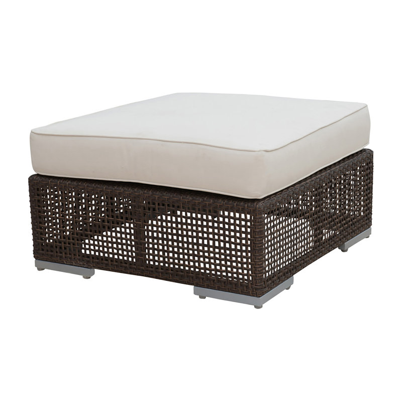 Repose-pieds avec coussin Dan, Tissu toile Sunbrella®
