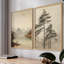 «Vintage Landscape LI», 2 pièces sur papier-1326694123-1326694124