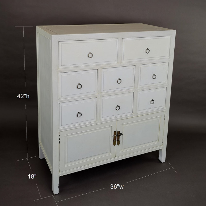Brinda Solid Wood Accent Chest, White Wash
