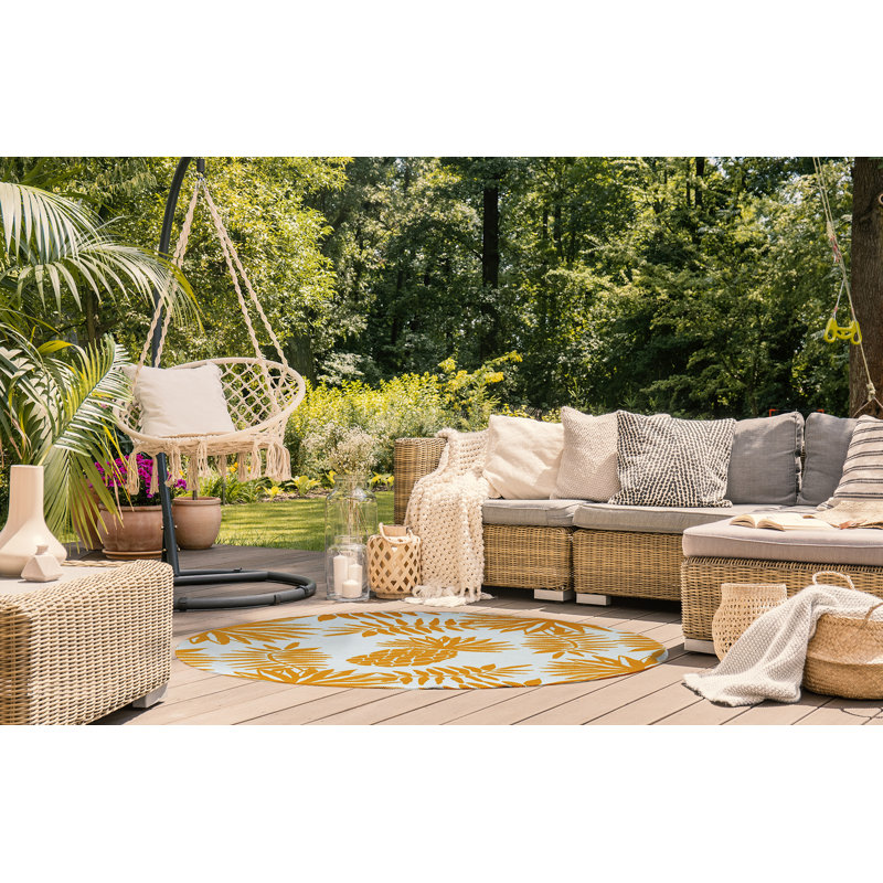 Chenille Floral Indoor Rug, Rectangle 4' x 6'